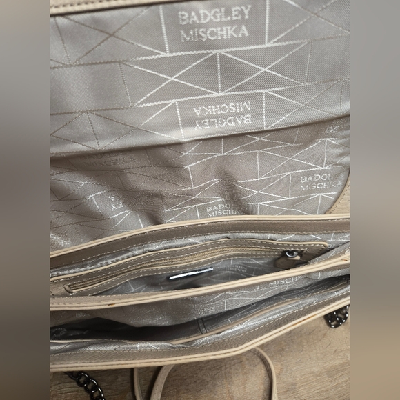 Badgley Mischka croc embossed satchel - Picture 2 of 5